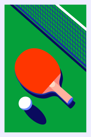 Uzavřete jednoduchou sázku na stolní tenis